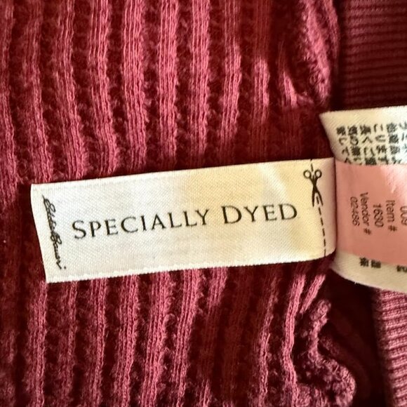 Eddie Bauer Zip Up Cotton Zip Up Hoodie Ombre Dark Pink, Size Med - Picture 5 of 6